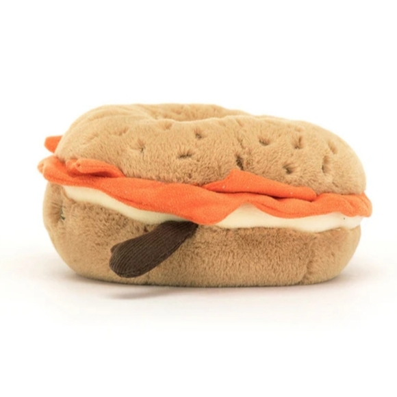 Jellycat Amuseable Bagel 🥯 6" Soft & Plush NWT - Picture 2 of 8